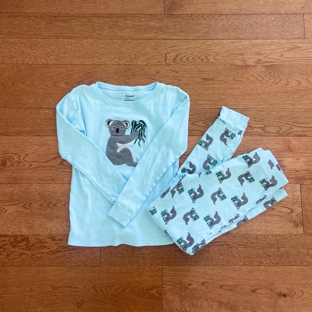 Adorable Light Blue Koala Kids Pajama Set